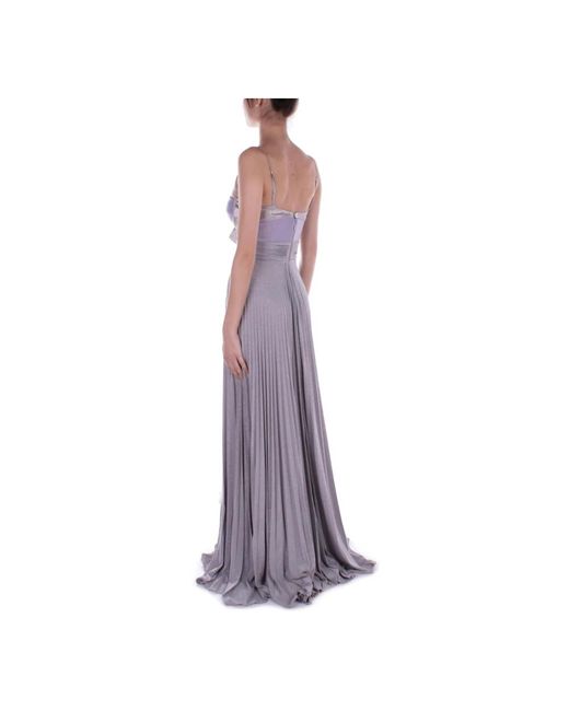 Elisabetta Franchi Purple Red carpet kleid mit schleifendetail,maxi dresses
