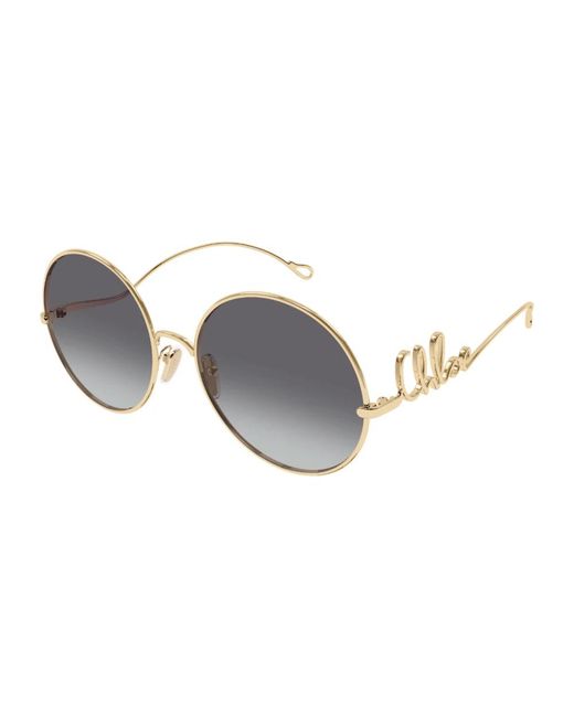 Sunglasses di Chloé in Metallic