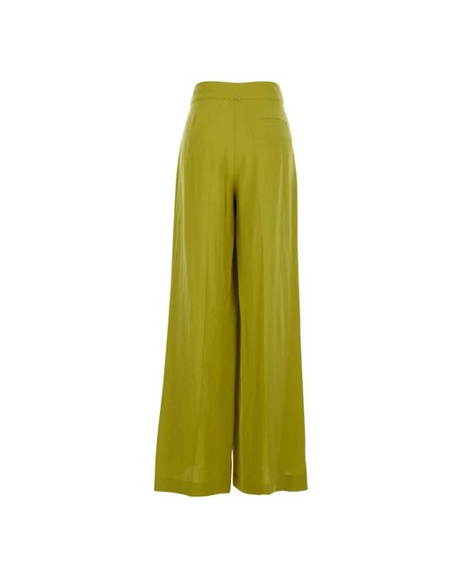 Twinset Green Wide Trousers