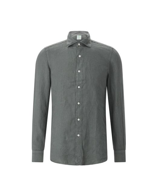 Finamore 1925 Gray Casual Shirts for men