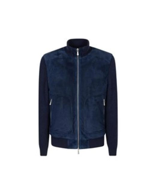 Eleventy Bomber Jassen in het Blue voor heren