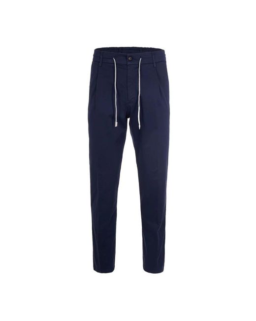 Eleventy Drawstring Chinos in het Blue voor heren