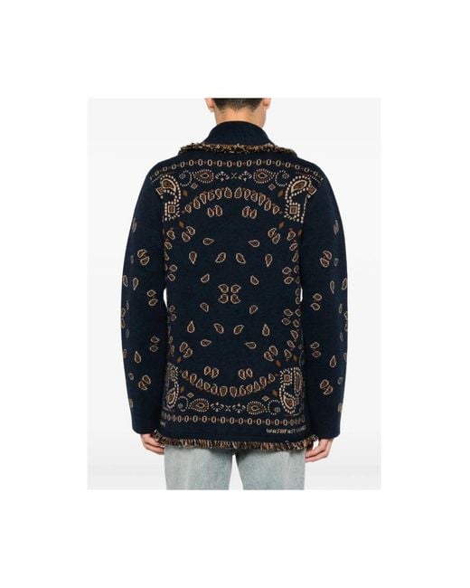 Alanui Blue Cardigans for men
