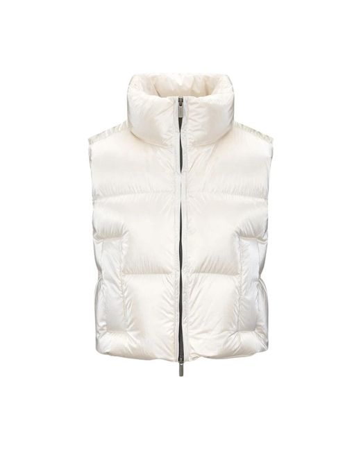 K-Way Jassen ,Wit ,Polyester Thille Thermo Pearly Vest in het White