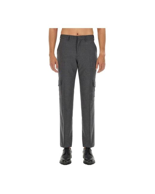 Lardini Wollen Cargo Broek in het Gray voor heren