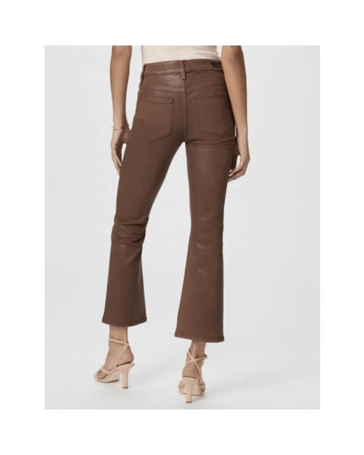 Trousers > wide trousers PAIGE en coloris Brown