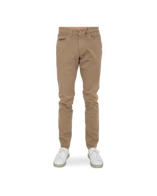 Jeckerson Natural Slim-Fit Trousers for men