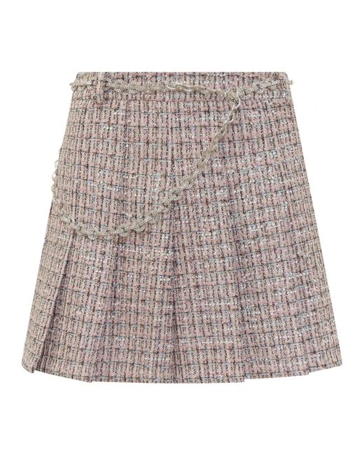 Self-Portrait Brown Short Skirts