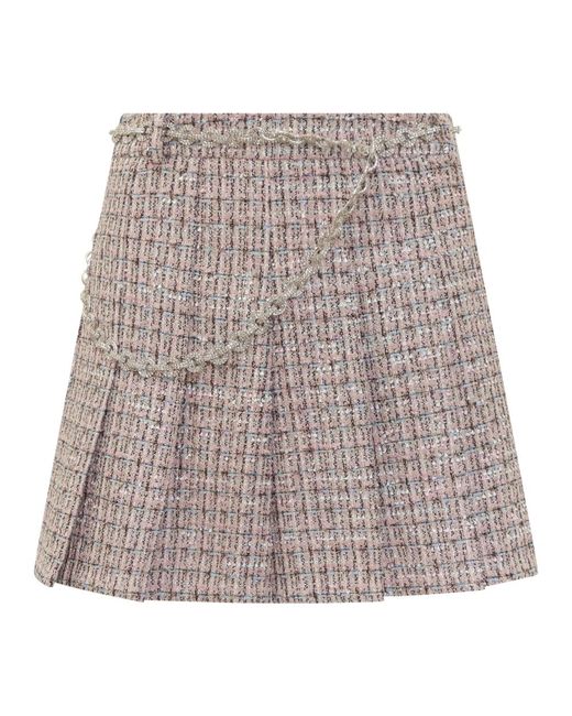 Self-Portrait Short Skirts in het Brown