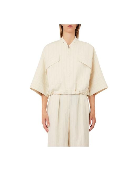 Liu Jo Natural Bomber Jackets