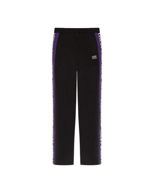 Versace Jeans Couture Black Straight Trousers