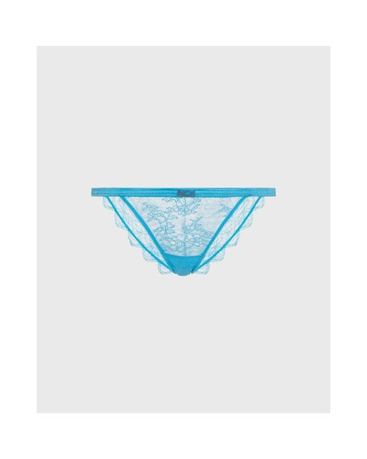 John Richmond Ondergoed ,Veelkleurig ,Geborduurde Kanten Bikinislip in het Blue