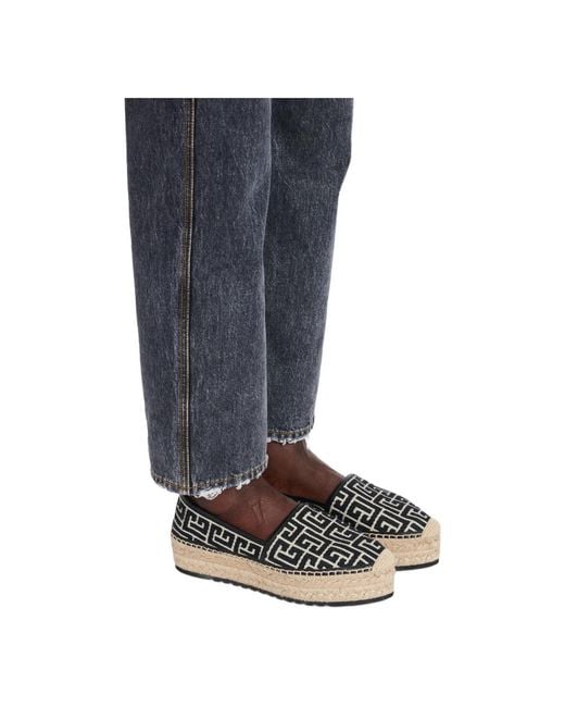 Espadrilles Balmain en coloris Black