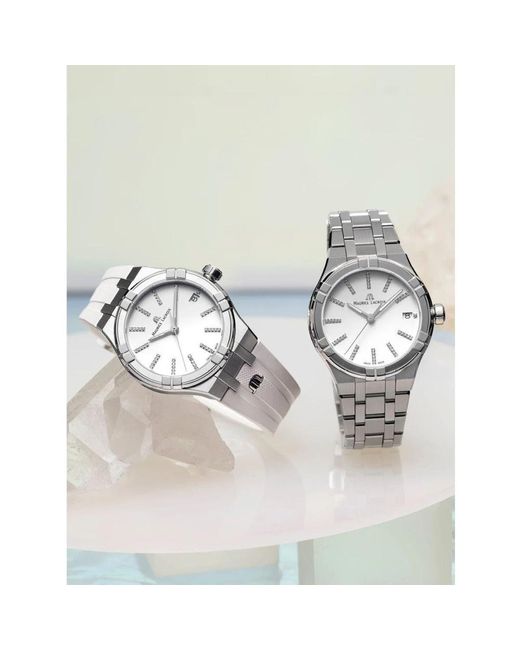 Maurice Lacroix Aikon Quartz Date 35Mm in het Metallic voor heren