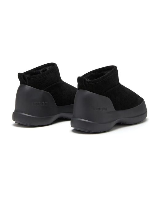 Winter Boots Moon Boot de hombre de color Black