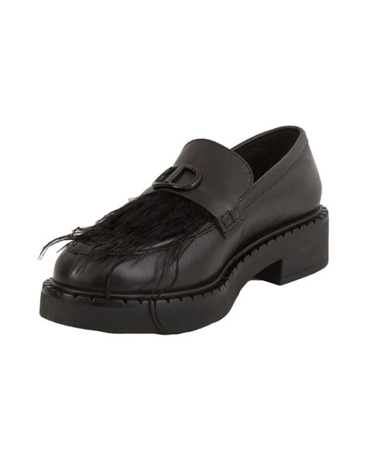 Twinset Black Schwarzer Mokassin
