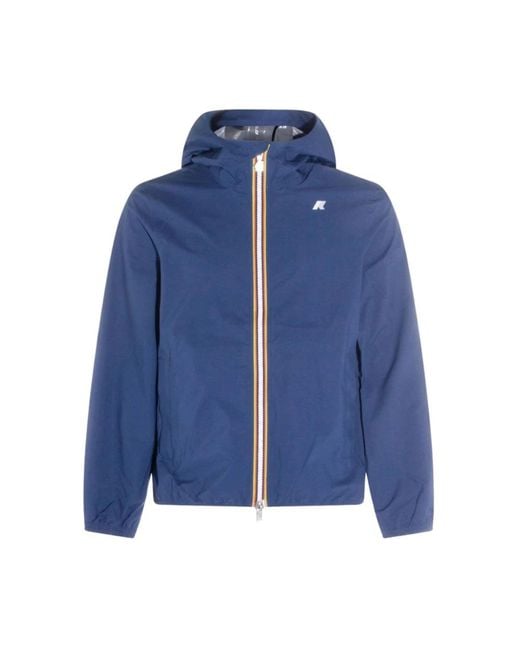 K-Way Blue Rain Jackets for men