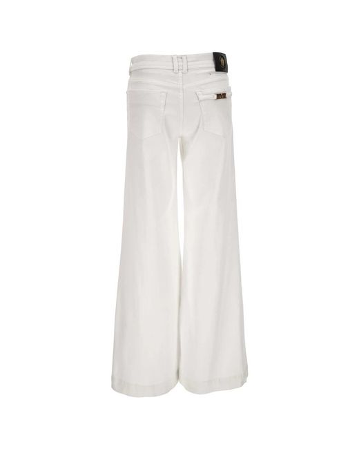 Versace Jeans Couture White Wide Jeans