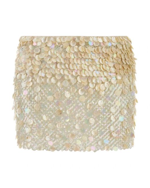 Alanui Natural Short Skirts