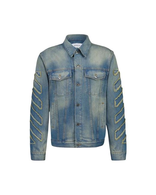 Off-White c/o Virgil Abloh Blue Denim Jackets for men