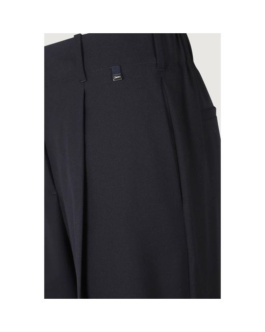Herno Blue Straight Trousers
