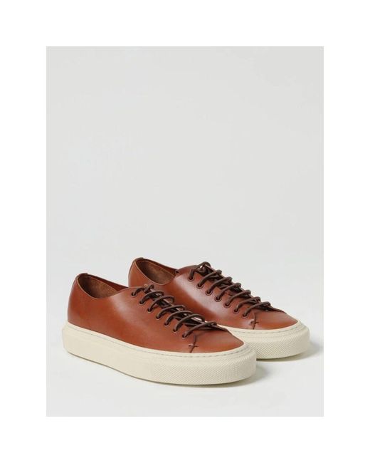 Buttero Klassische Leder Brogue Sneakers in Brown für Herren