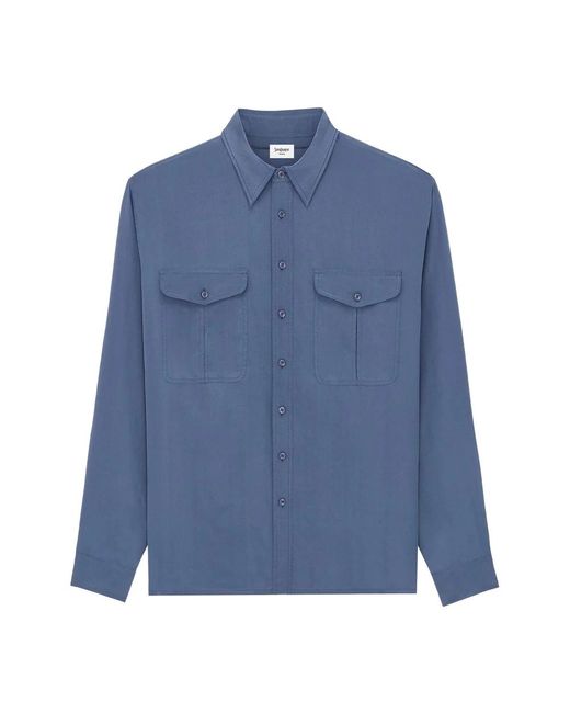Saint Laurent Blue Casual Shirts for men