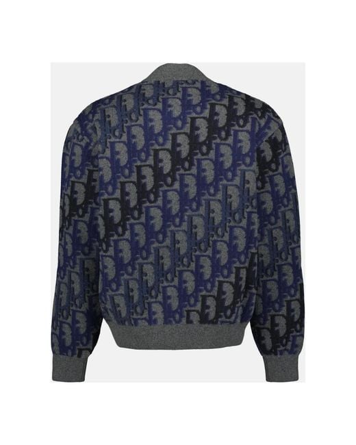 Dior Blue Bomber Jackets for men