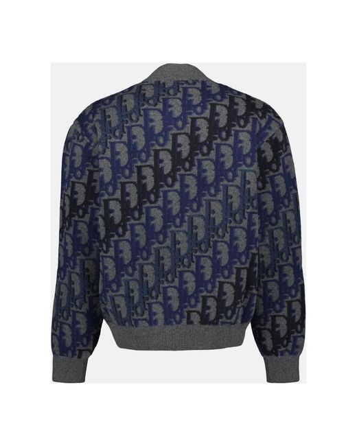 Dior Oblique Blouson Jacket in het Blue voor heren