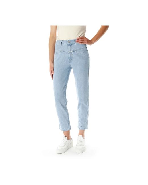 Closed Cropped Jeans in het Blue