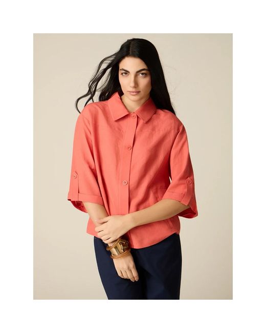 Light Jackets Oltre de color Red
