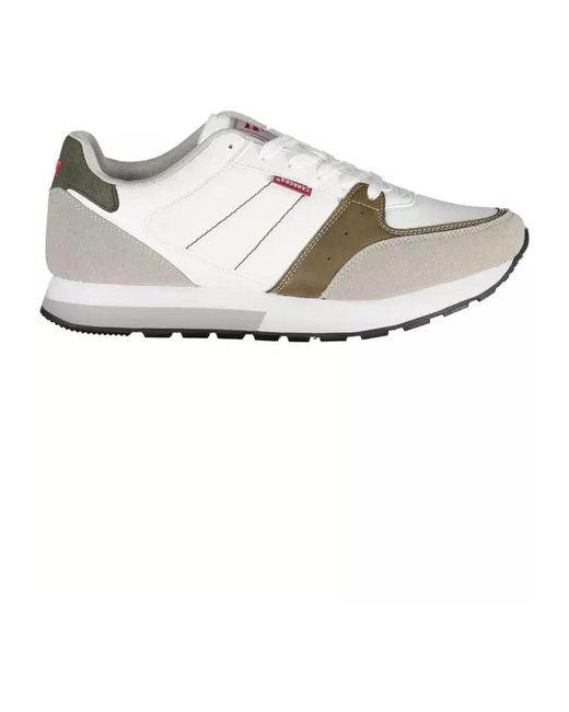 Carrera E Polyester-Sneaker mit Kontrastdetails in White für Herren