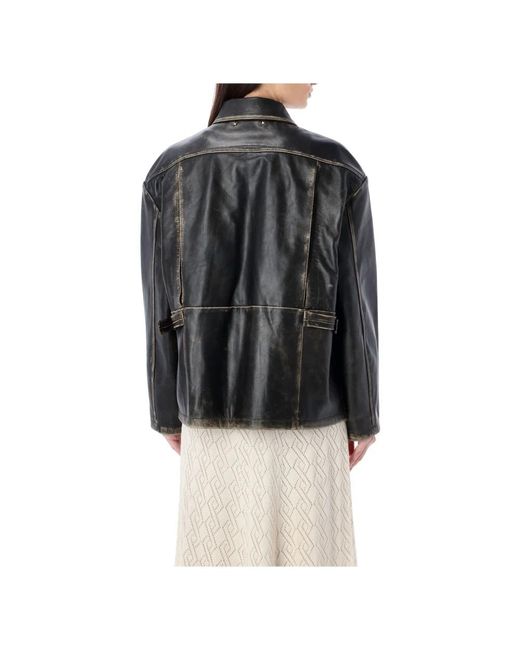 Golden Goose Deluxe Brand Black Leather Jackets