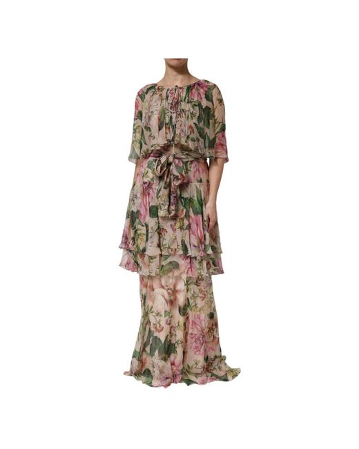 Dolce & Gabbana Brown Maxi Dresses