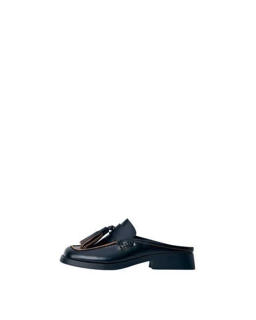 Camper Blue Heeled Mules