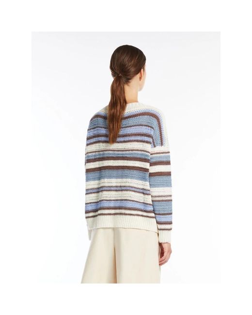 Weekend by Maxmara Blue Round-Neck Knitwear
