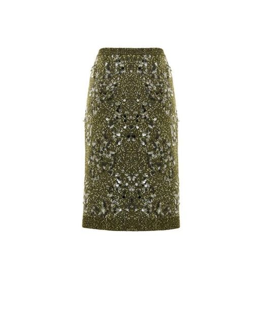 Midi Skirts Gucci de color Green