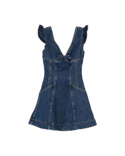 Self-Portrait Blue Short Dresses