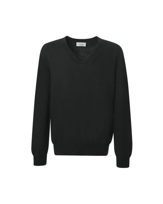 V-Neck Knitwear di Laneus in Black da Uomo