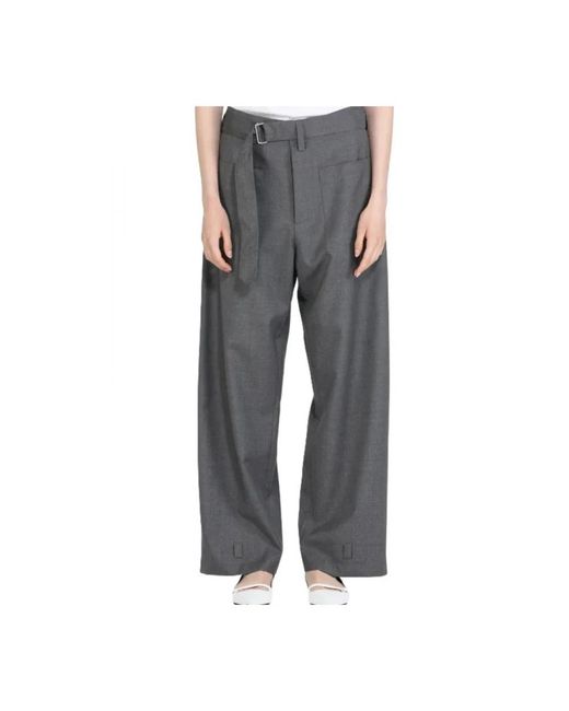 N°21 Gray Wide Trousers
