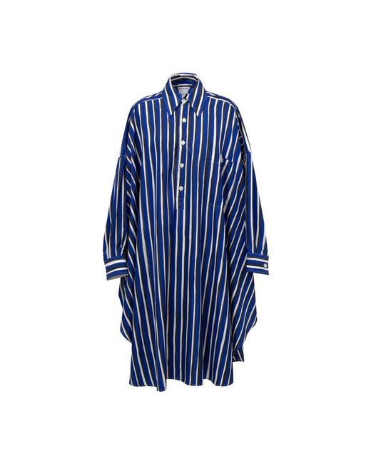 Bottega Veneta Blue Shirt Dresses