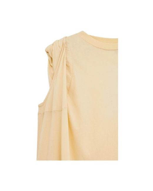 Dries Van Noten Natural Sleeveless Tops