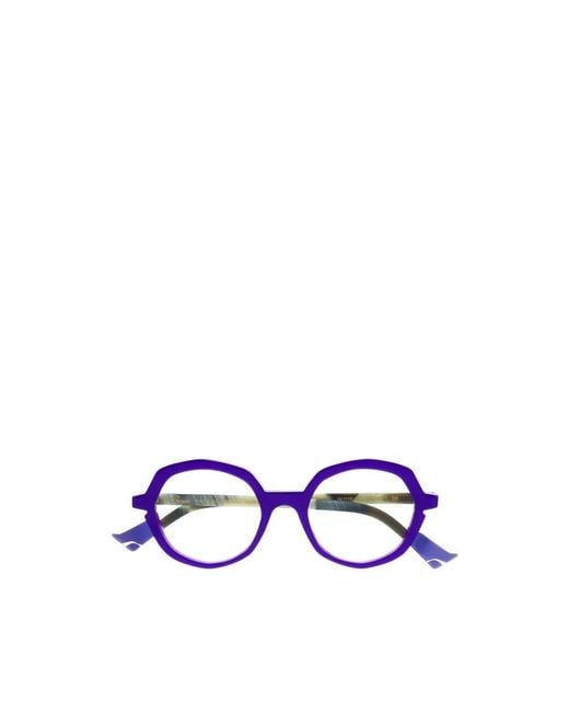 Face A Face Purple Glasses