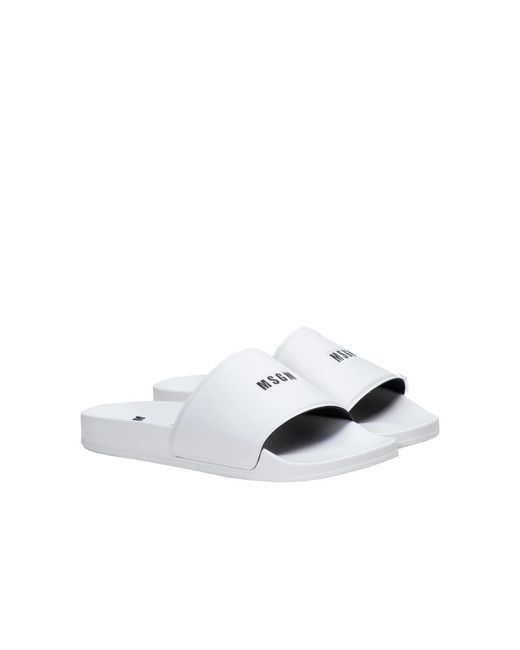 MSGM Slippers in het White voor heren