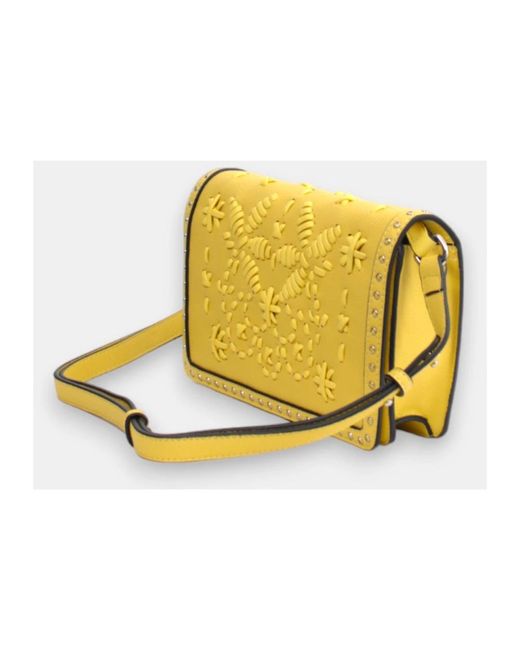 Ermanno Scervino Yellow Gelbe schultertasche mit logo