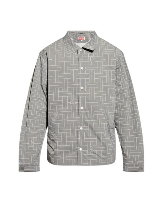 KENZO Jacke mit kragen in Gray für Herren