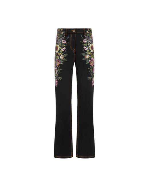 Straight trousers Etro de color Black