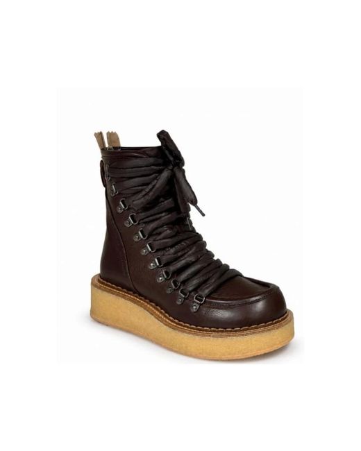 Agl Attilio Giusti Leombruni Black Lace-Up Boots
