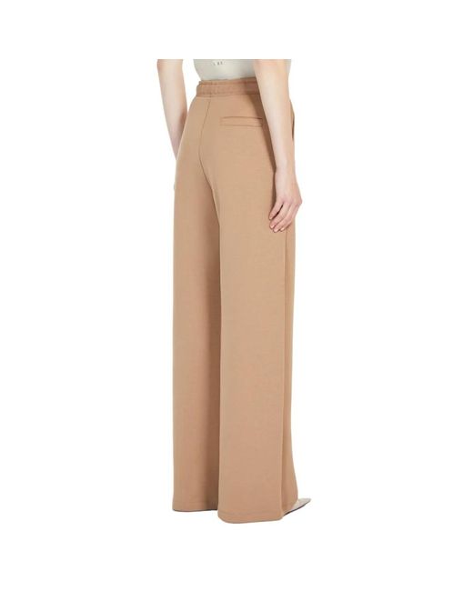 Wide Trousers Max Mara de color Natural