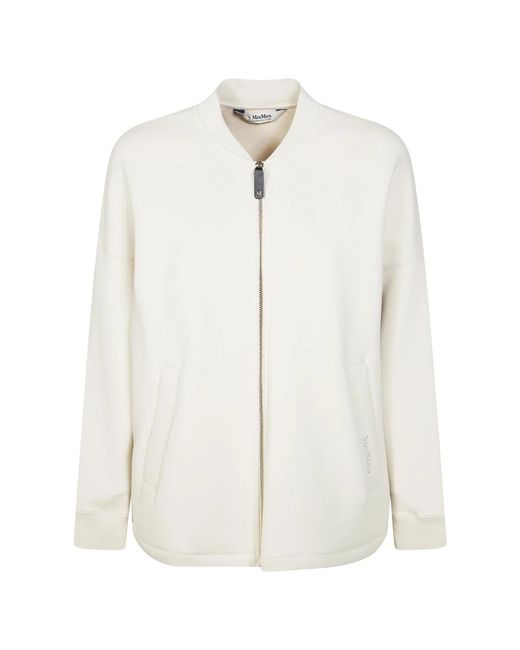Max Mara White Bomber Jackets